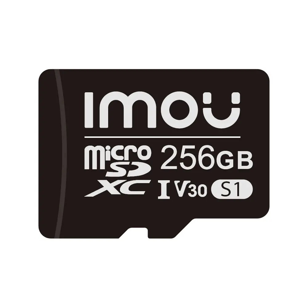 Tarjeta MicroSD Imou de 256GB para videovigilancia. UHS-1, Clase 10, U3, V30. 95 MB/s de lectura. 