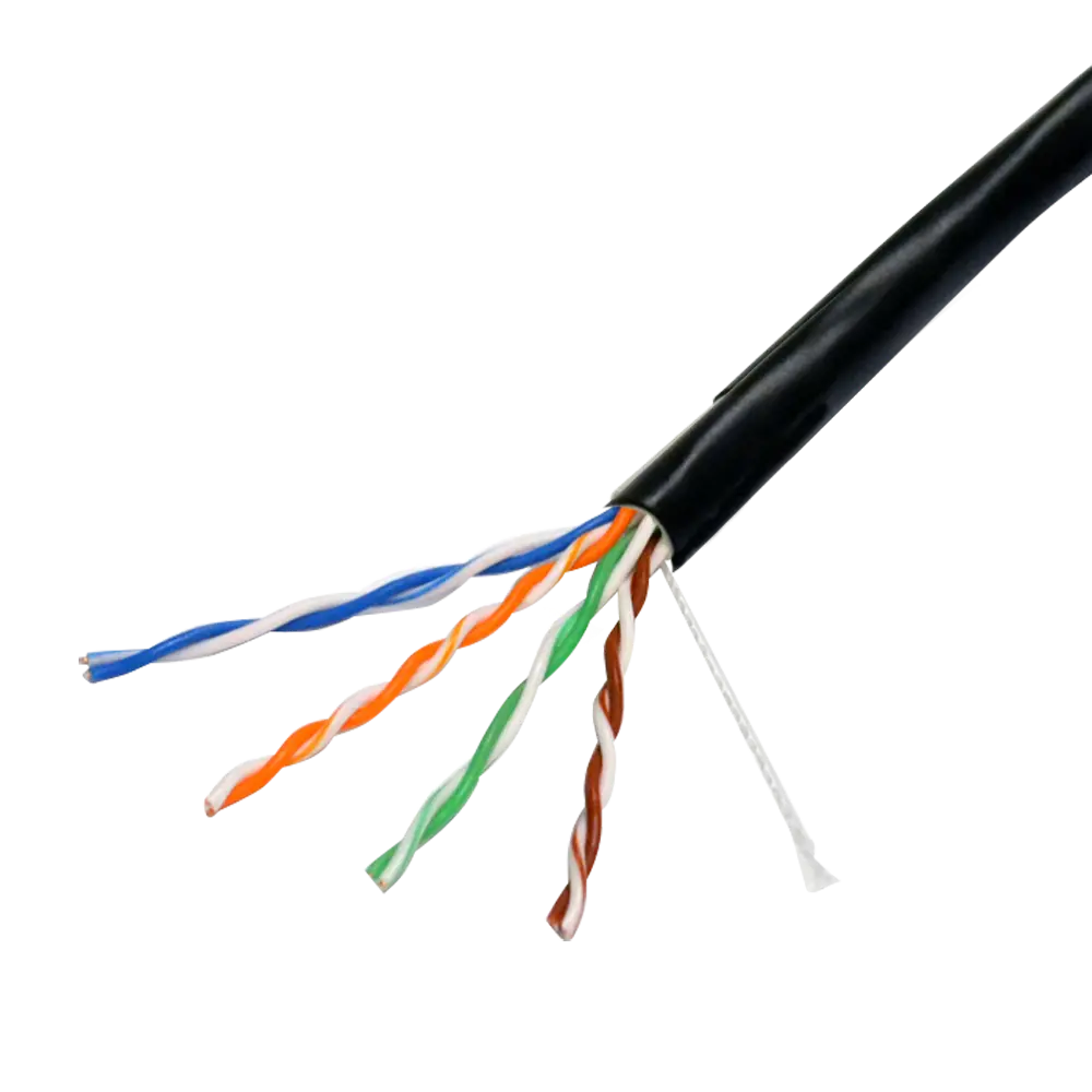 Cable UTP Safire. Categoría 6. Cumple con 90m Fluke test. Rollo de 305 metros. Conductor CCA. Cubierta especial para exterior