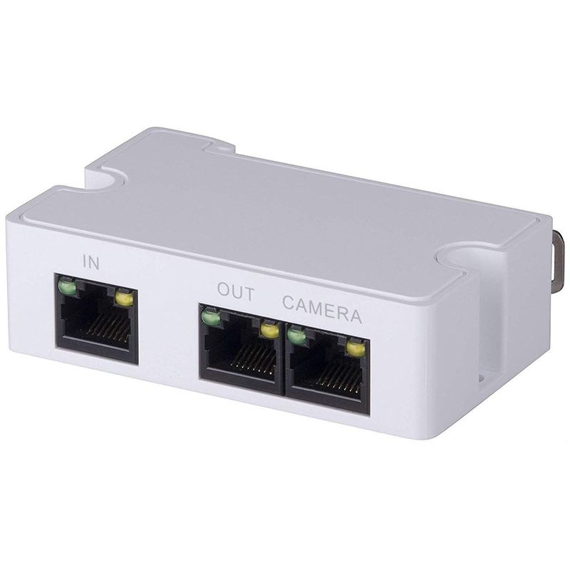 Extensor PoE. Admite instalación en cascada. Máximo 300 metros.