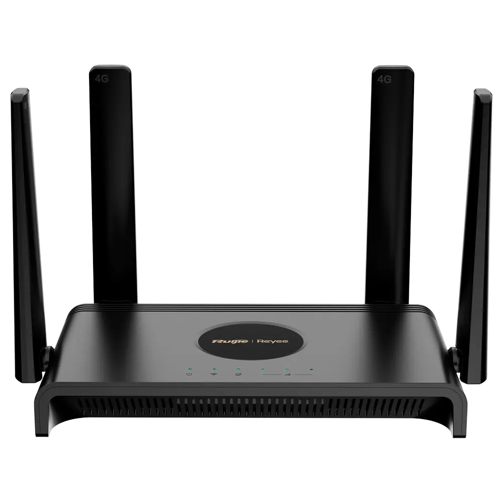 Reyee Router 4G SOHO 4 puertos Ethernet RJ45 Fast Ethernet 4G (LTE) Cat 4 hasta 150Mbps Ranura tarjeta Nano-SIM Wi-Fi 802.11b/g/n 2.4GHz