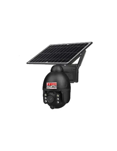 [EVR4GSOL-N] Camara motorizada solar con tarjeta 4g especialmente diseñada para sitios donde no hay luz ni internet ,incluye baterias y tarjeta sd 128 gb y soporte tecnico  Color Negro