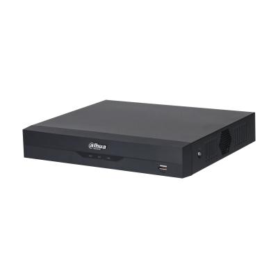 [EDB-3257-FO / 1361011] XVR 5 en 1 Dahua de 16 canales 5MP. Formatos AI/H.265+/H.265 16 canales BNC HD + 8 canales IP. Grabación 5M-N@10ips. Ancho de banda entrante de 128 Mbps.Salidas HDMI 4K y VGA 1080P. Audio bidireccional. Audio por coaxial. Protección perimetral, SMD Plus, reconocimiento facial, IoT y POS. Admite 1 HDD de 16TB, 1 RJ45, 2 USB, 1 RS485